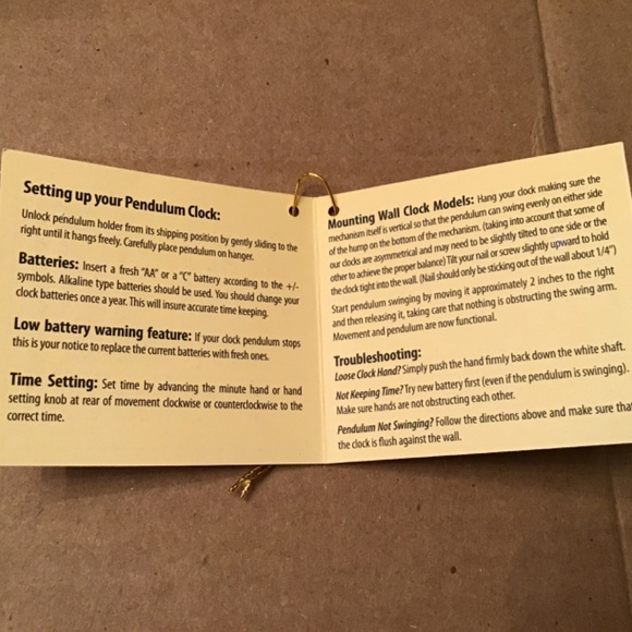 Bumblebee Ceramic Pendulum Clock NWT - Picture 8 of 10